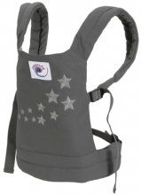 Детский рюкзачок-переноска для кукол ERGO BABY Серый со звёздами