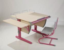 Комплект растущей мебели ДЭМИ: парта 75 см + стул + приставка + боковая приставка