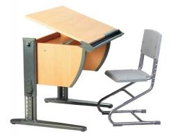 Комплект растущей мебели ДЭМИ: парта 75 см + стул